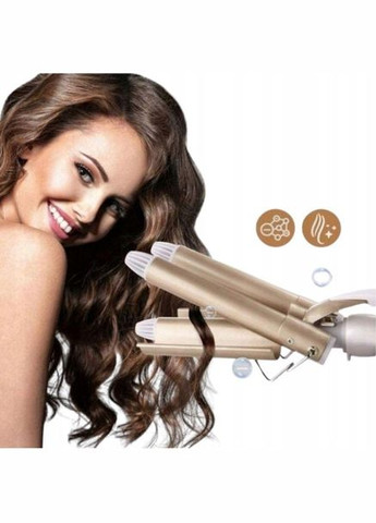 Плойка тройная для завивки волос регулирование температуры щипцы три волны V 599 22 мм VGR (322426479)