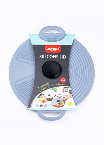 Многоразовая силиконовая крышка универсальная 24 х 20.4 см Серый HP34540S TS Kitchen (306849034)