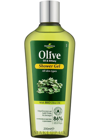 Гель для душа с диктамнусом HerbOlive Oil & Dittany Shower Gel 200ml (1209967-31107655) Madis (368667470)