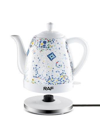 Електрочайник керамічний дисковий 1,4 л R 7837 електричний чайник мозаїка RAF (359398371)