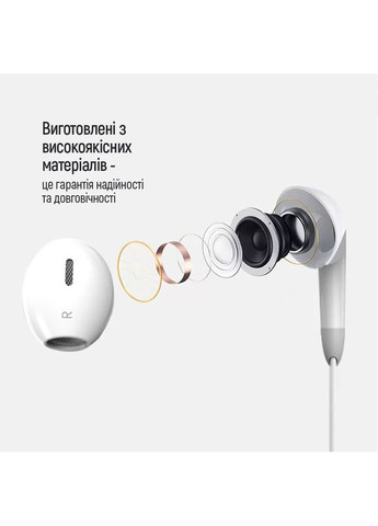 Навушники 3.5 mm Wired Earphone Sound Wave White (CW-WD04WT) Colorway (362671123)