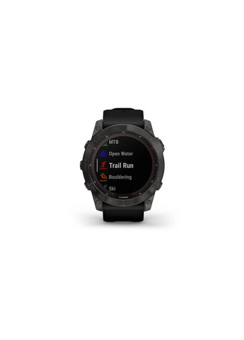 Смарт-годинник Garmin fenix 7x sapph sol carbon gray dlc ti w/black, gps (268995189)