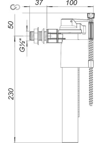 Арматура наповнювальна АН-04 SoloPlast (340286017)