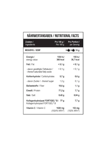Гідролізат яловичого колагену Collagen Peptides + Vitamin C зелене яблуко 1000 г MST (362971380)