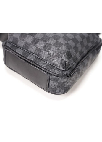 Чоловіча сумка на груди екошкіра чорна ProDobro (363221514)