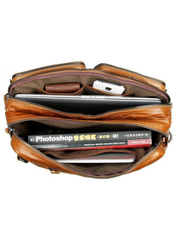 Чоловіча шкіряна сумка 27х15х38 см John McDee (315869023)