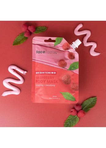 Осветляющая грязевая маска для тела Малина 200 мл Face Facts (298056344)