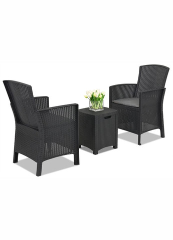 Набір садових меблів Lido terrace, графіт Bica (329407797)