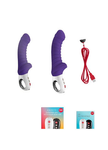 Вібратор для точки G TIGER violet, ребристий, підходить для анальної стимуляції Fun Factory (334000907)