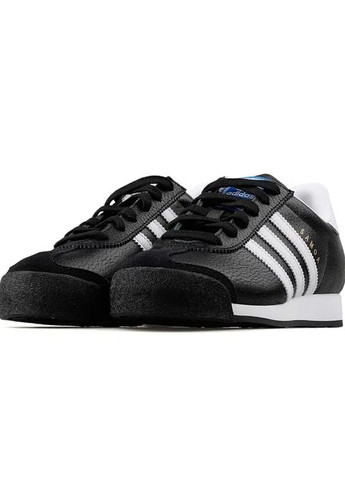 Чорно-білі Осінні чоловічі кросівки кеди samoa adidas