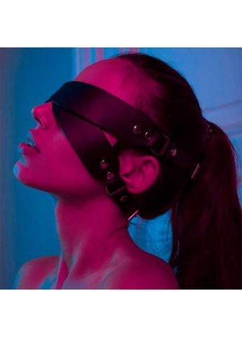 Маска БДСМ на глаза черного цвета для Садо-мазо. БДСМ-повязка на глаза для ролевых игр China (360604001)