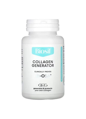 BioSil (Биосил генератор коллагена), активатор коллагена, Collagen Generator, 30 вегетарианских капсул 0284 Natural Factors (365655257)