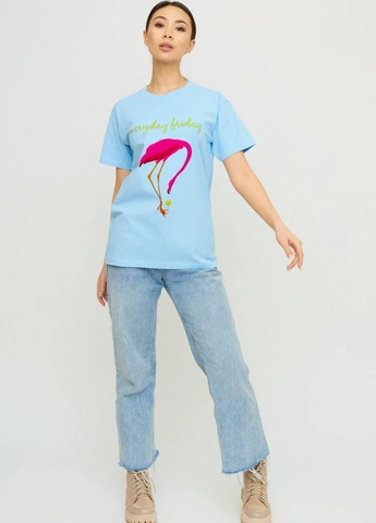Футболка Boyfriend / air print / YAPPI - (225426191)