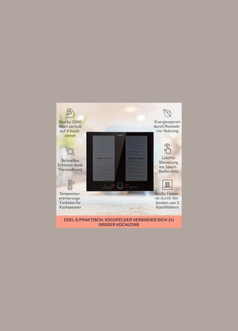 Варочная поверхность индукционная Delicatessa 60 7000W (10033021) Klarstein (338194900)