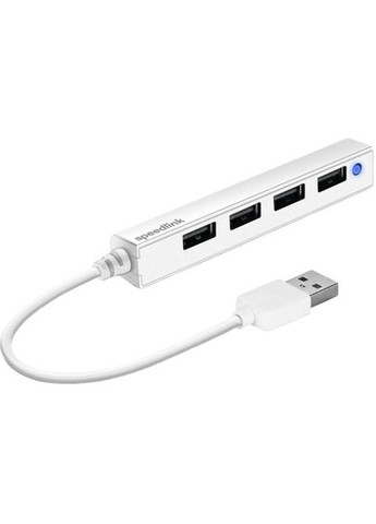 USB-хаб SNAPPY 4-Port USB 2.0 White (SL-140000-WE) Speedlink (306681994)