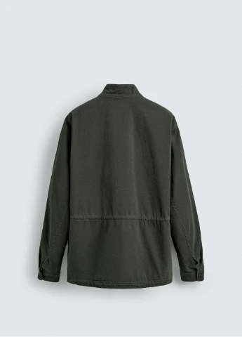Оливкова (хакі) літня куртка Zara