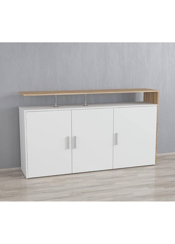 Комод Тумба під ТВ c полицями і відсіками I-087 Дуб Сонома - Білий No Brand (371910322)