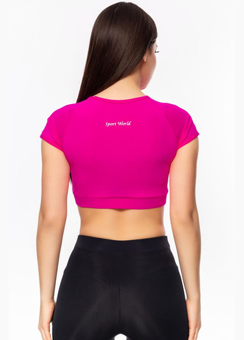 Женский спортивный топ-футболка малиновый топ для фитнеса с коротким рукавом XS Opt-kolo (286330480)