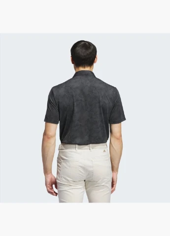 Чорна поло чоловіче polo ultimate365 mesh print black iw1413 adidas