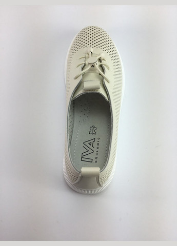 Iva Женские перфорированные туфли бежевые бежевый з натуральная кожа, украина — лето (322594659)