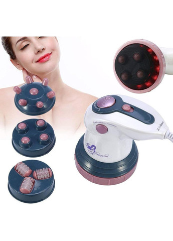 Ручной инфракрасный антицеллюлитный вибромассажер для тела Innovation Sculptura Антицеллюлитный массажер 4 насадки No Brand (333939563)