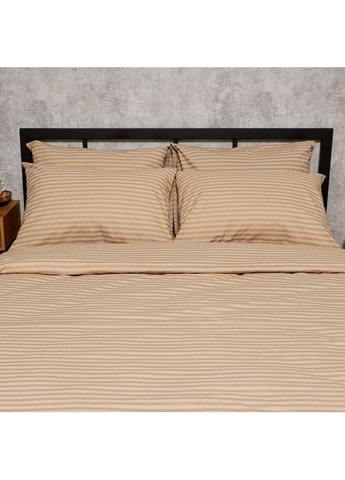 Комплект постільної білизни Бязь Gold Люкс Полуторний 143х210 наволочки 2х40х60 (MS-820009745) Moon&Star Sand Lines (356114365)