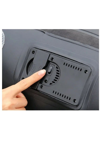 Портативний надувний матрац спальне місце з двома подушками насосом в салон машини автомобіля 130×75 см (481111-Prob) Сірий Unbranded (353827836)