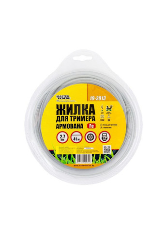 Жилка для тримера КОРД зі сталевим сердечником 2.70 мм 41 м (блістер) 19-2013 Mastertool (364120525)
