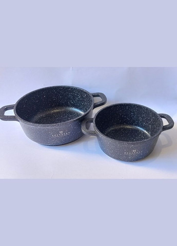 Набір каструль EB-3984 з високоякісного алюмінію з гранітним покриттям 10 предметів Чорний Edenberg (332051099)