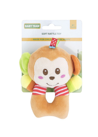 Игрушка-погремушка мягкая Обезьянка () Baby Team 8501_Обезьянка (328400531)