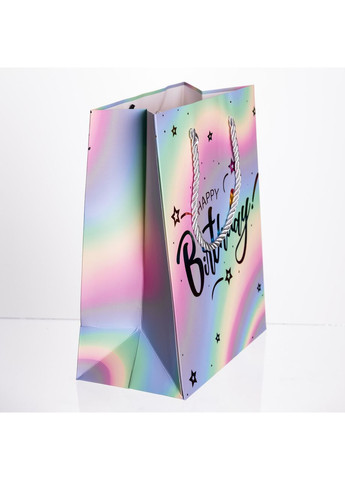 Набір подарункових пакетів з паперу 12 (шт) Happy Birthday 18×10×23 (см) HP-10359-15 Yiwu (370801407)