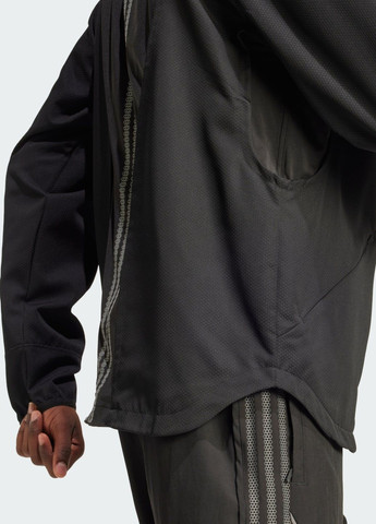 Чорна демісезонна вітровка fashion archive cutout adidas