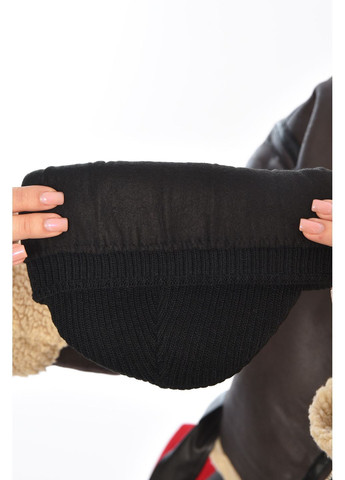 Шапка женская на флисе черного цвета Let's Shop (368824002)