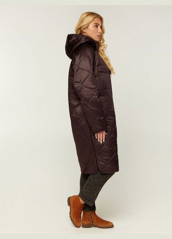 Бордове демісезонне Пальто Сарбона Mirage