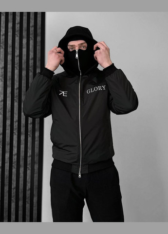 Чорна демісезонна куртка з балаклавою та капюшоном Seventy.Eight