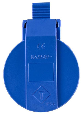 Розетка переносна 16А 2Р+РЕ)синя A0080030010 Аско-Укрем (336905393)