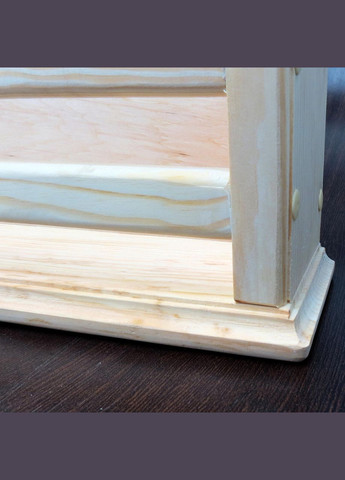 Настінна книжкова полиця з дерева Маргарита 10х75 бланже (КПГ-10750201) No Brand (328081964)