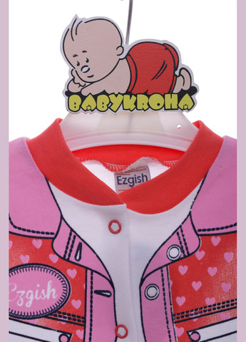 Песочник для девочки трикотажный с жилеткой красный 74 см (37796) BABYKROHA (297197887)