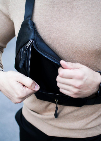 Бананка из натуральной зернистой кожи Vishnya (317734942)