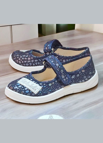 Ортопедичні закриті тапочки капчики на липучці змінка до школи для дівчинки Waldi (338372473)