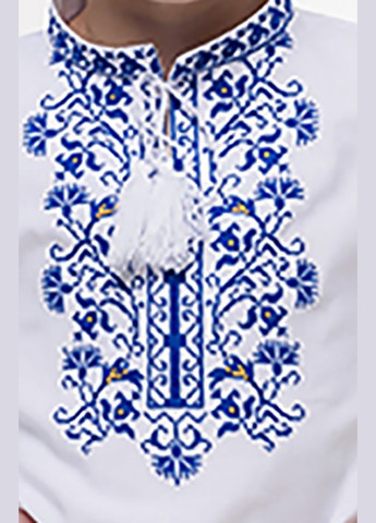 Біла вишиванка для хлопчика vishivano4ka 717-3с візерунок квітковий бавовна (306645544)