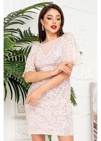 Розовое праздничный, коктейльное коктейльное платье съемная юбка 21033 розовая Tanita-Romario