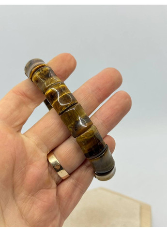 Браслет з тигрового ока 13.5*15 мм 18 см Коричневий No Brand (372468060)