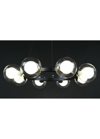 Люстра подвесная на 8 лампочек 27914 Черный 25-130х54х54 см. Sunnysky (335975239)