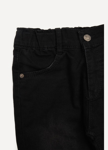 Черные зимние джинсы утепленные для девочки цвет черный cb-00230441 Sercino