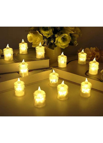 Без полум'яний світлодіодний світильник LED Світлодіодна настільна Чайна Свічка нічник світильник No Brand (295012639)