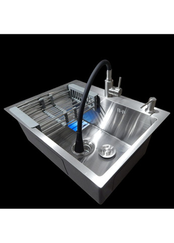 Комплект кухонной мойки KRF 6045 DECOR (3.0/1.0 мм) SATIN Kraft (365264922)