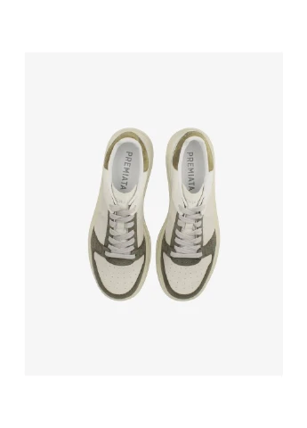 Бежеві кросівки чоловічі quinn var.7098 beige/olive quinn-7637 Premiata
