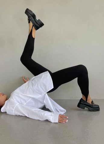 Черные демисезонные базовые леггинсы с высокой посадкой Allthings