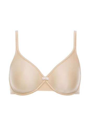 Бежевый бюстгальтер базовый на косточках мягкая чашка Playtex с косточками полиамид, эластан, сатин